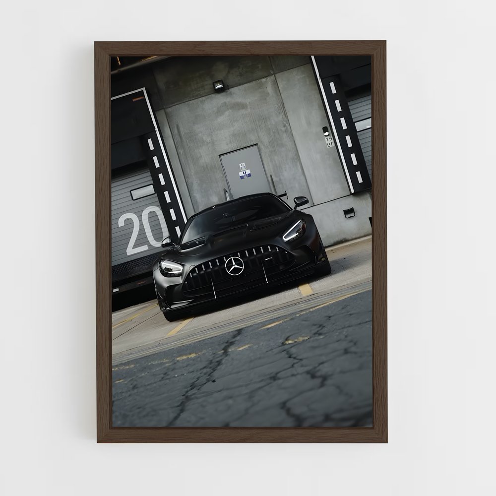 Poster impressionnant Amg GT Black Series – affiche Mercedes (vue 5)